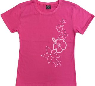 Side Flowers - Ladies T-Shirt