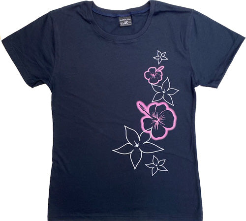 Side Flowers - Ladies T-Shirt