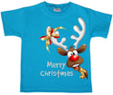 Christmas Side Reindeer - Kids T-shirt
