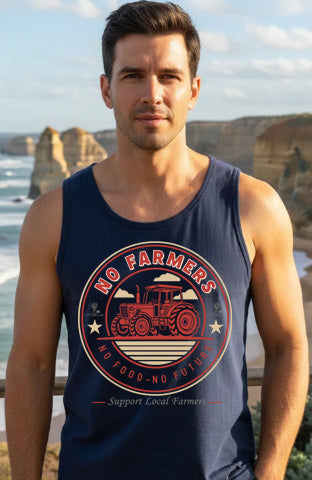 FTB Support Local Farmers - Adult Singlet