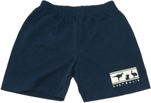 553 Printed Navy Cotton Kids Shorts