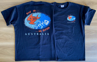 Buy navy-blue AIE Be Eaten - Adult T-shirt