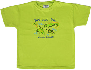 Buy lime-green BHF Snap Snap Crocodiles - Kids T-shirt