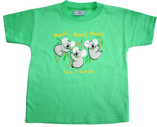 Buy lime BLK Munch Koalas - Kids Tshirt