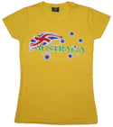 CJR Abstract Flag- Ladies Slim Fit T-shirt