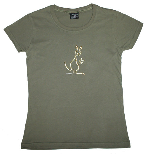 CKO Kangaroo Foil - Ladies Slim Fit T-shirt