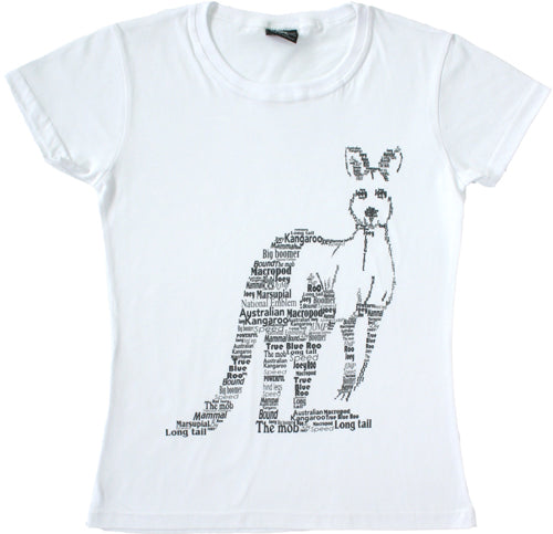 CNL Kangaroo Words - Ladies Slim Fit T-shirt