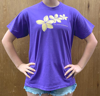 Buy purple CUH221 Island Dream Flowers - Unisex T-shirt