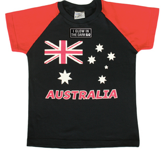 CLT Australian Flag GLOW - Kids T-shirt