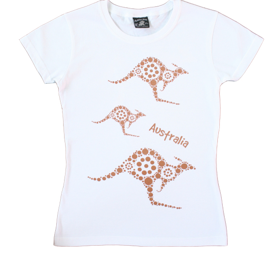 CPD Kangaroo Dots - Ladies Slim Fit T-shirt