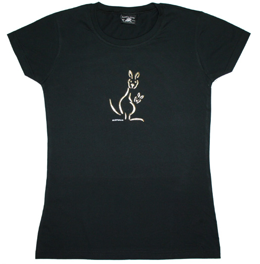 CKO Kangaroo Foil - Ladies Slim Fit T-shirt