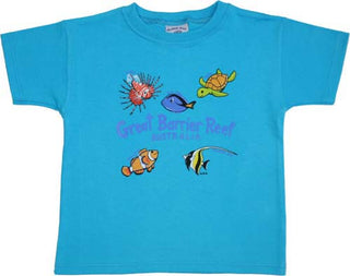 Buy aqua BMN Great Barrier Reef - Kids T-shirt