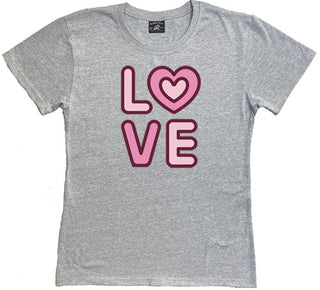 Buy grey-marle 112 Love Heart - Ladies T-shirt