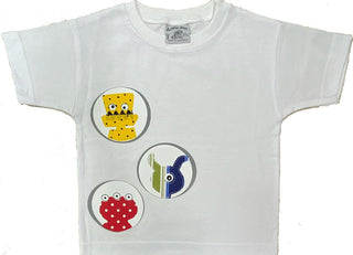 Buy white GM Robot Applique Kids T-shirt - Limited Edition