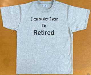Buy grey-marle I&#39;m Retired - Adult T-shirt