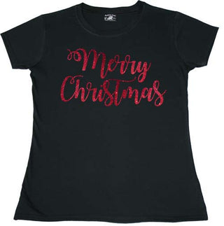 Christmas Script - Ladies T-shirt